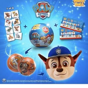 Paw Patrol Chase Plush Ball - Blue and Brown